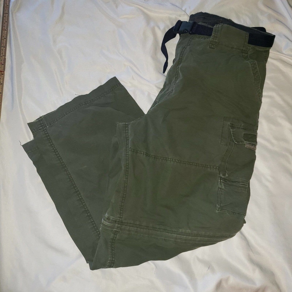 Mens Abercrombie & Fitch Sz XL Paratroops Tactical Cargo Pants Zip‎ Off Short
